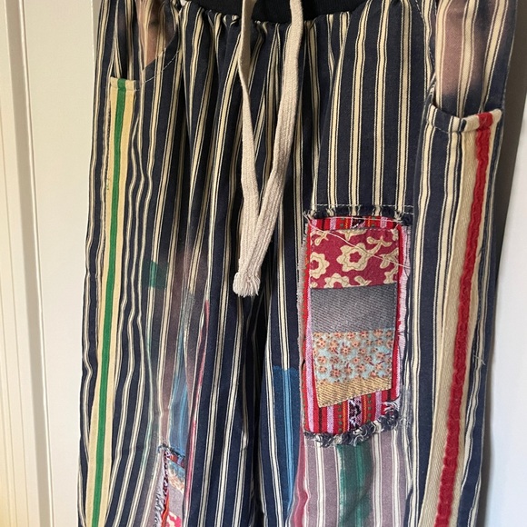 Striped Patchwork Joggers - Picture 2 of 5